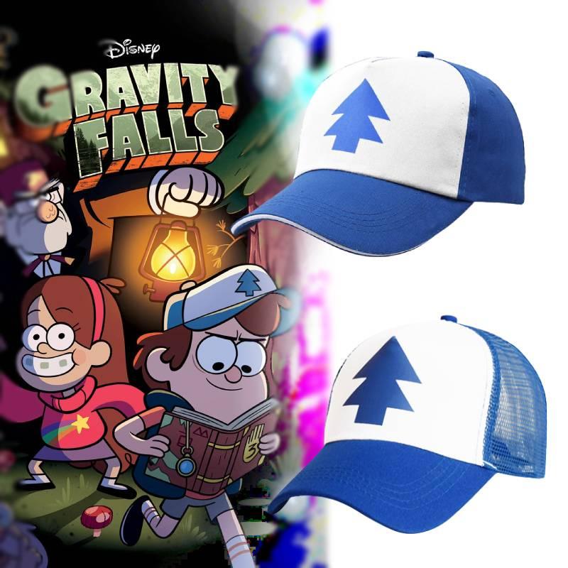 Dipper Falls Gravity Pines Blue Pine Tree Symbol Baseball Cap Hip Hop Otaku Hat