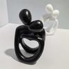 Creative Couple Embracing Sculpture Resin Home Ornaments Party Abstract Sculpture Ornaments  Office