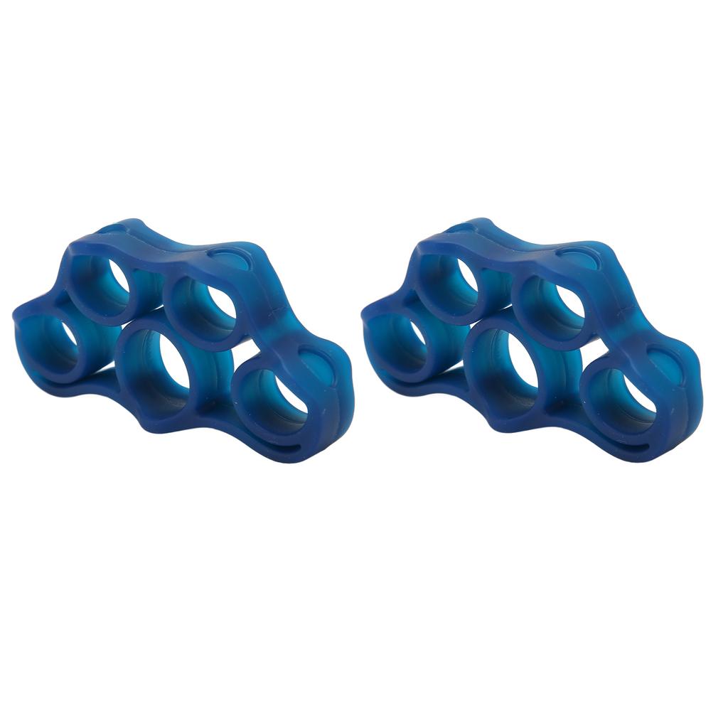 2Pcs Finger Exerciser Soft High Flexibility Silicone Portable Skin Friendly Finger Stretcher for Family Elderly Kids