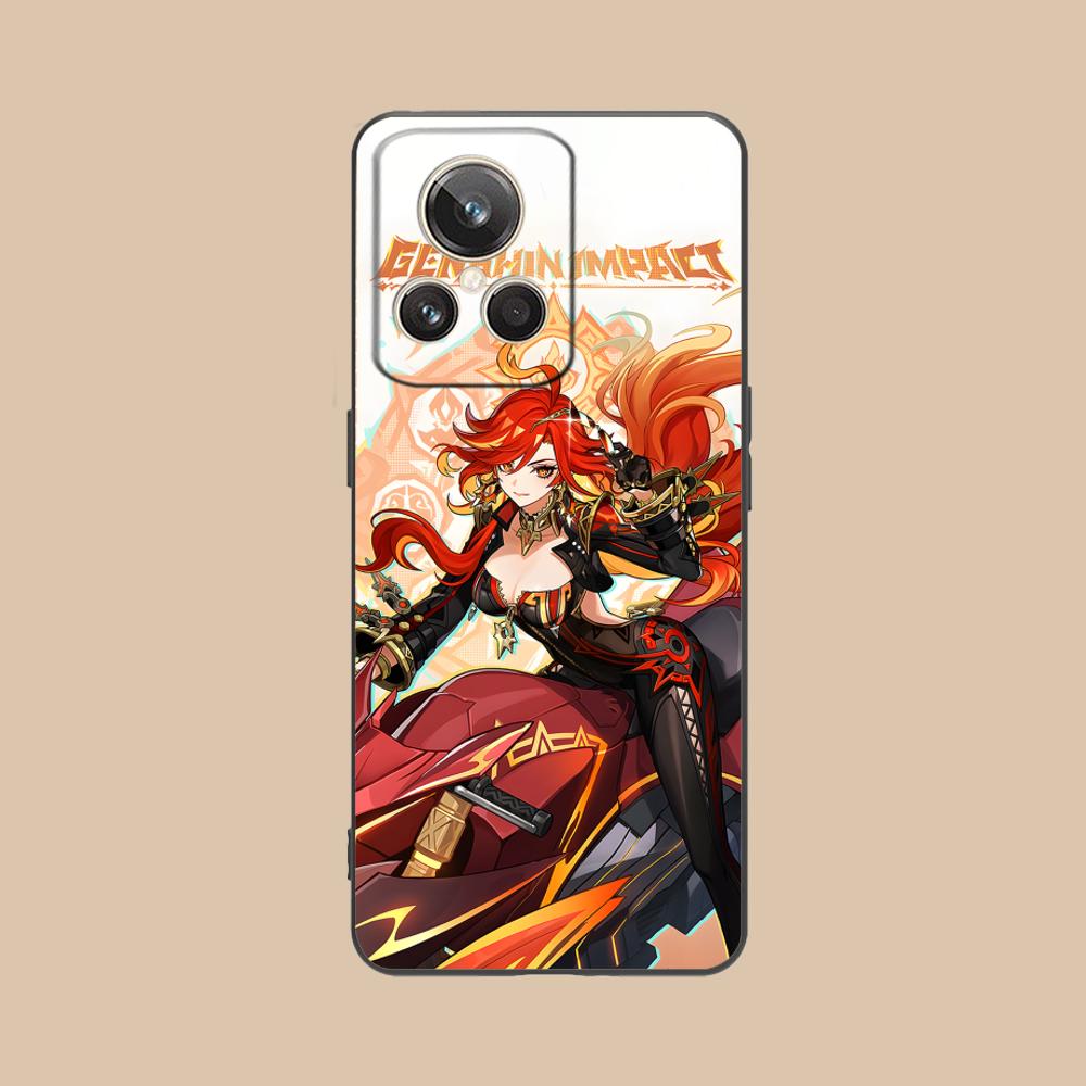 Game GI Mavuika Matte TPU Mobile Phone Case for Realme 15 14 13 12 11 10 9 Pro Plus T i Lite 5G Colorful Printing Cover