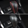 Car Leather Carbon Fiber Gear Head Collars Cover for Subaru Forester 13-18 CROSSTREK 13-14 Subaru XV 12-17 Subaru LEVORG 14-16
