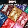 500g Směs barev Vintage částice těsnicího vosku Osmihranná smaltovaná vosková pasta pro ruční účty Materiál Pomůcky pro DIY reliéfy