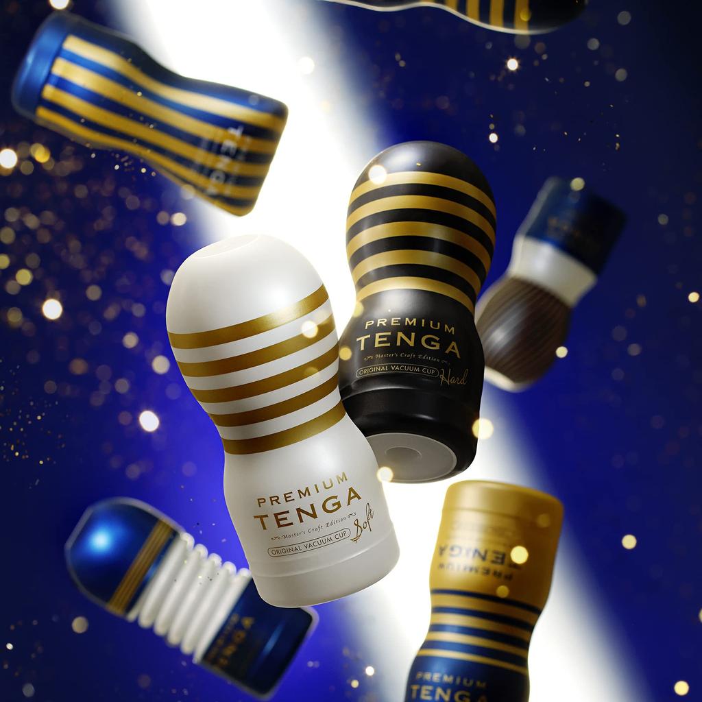 TENGA New Premium Tenga Original Vacuum Cup Hard Black Set of 5