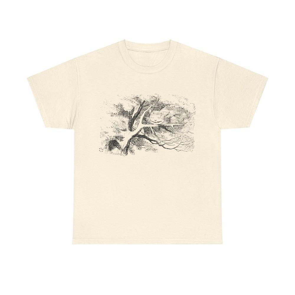 

1865 alice s adventures in wonderland illustration by john tennial cat tshirt L