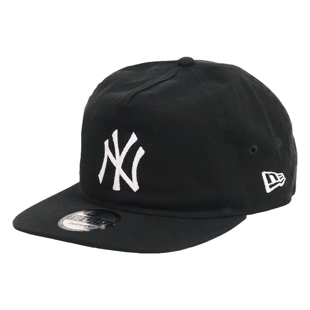 

New Era THE GOLFER MLB Baseball Cap, Men s and Women s, Snapback, Brand Logo, New York Yankees, Chain Stitch, Black [Parallel Import]
