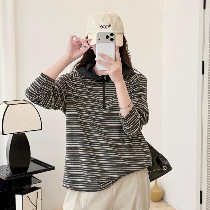 Women S Plus Size Long Sleeve Pullover Sweatshirt Autumn Loose Fit Top