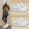 Spring White Shoes New Style of Female Students' Thick-soled High-rise Sports Shoes Casual Street Shot