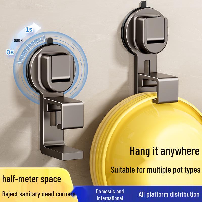 Wall-Mounted Bathroom Storage: No-Drill Washbasin Hooks & Hanging Board