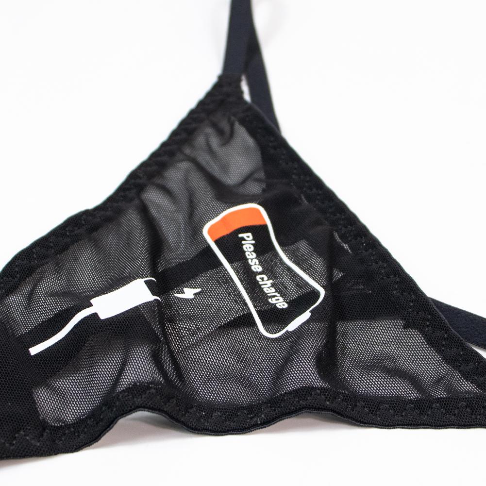 Varsbaby Sexy Damer Nettgarn Thong Charger Sticker Truser