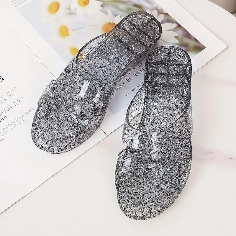 Женские тапочки и сандалии на высоком каблуке — фото 4