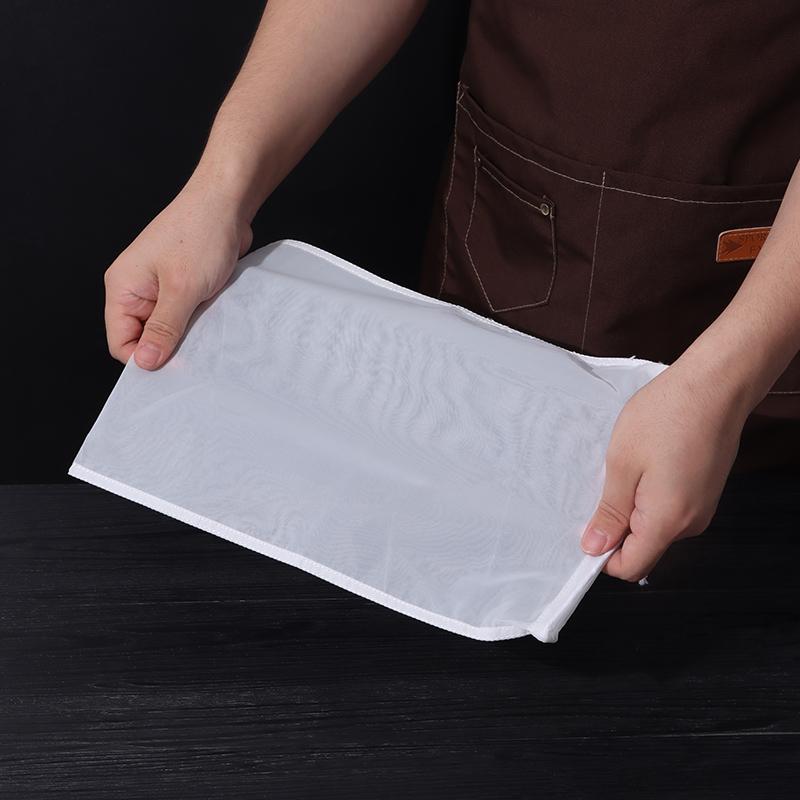 Baijie Kitchen Soy Milk Strainer, Gauze Filter Bag, Fine Mesh  Herbal  Filter Screen, Home Use Filling Bag, 2 Pieces 30*40cm, 100 Mesh