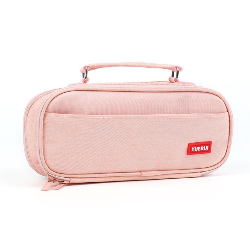 Multi Layer Partition Stationery Bag Large Capacity Pen Bag Simple Pencil Case