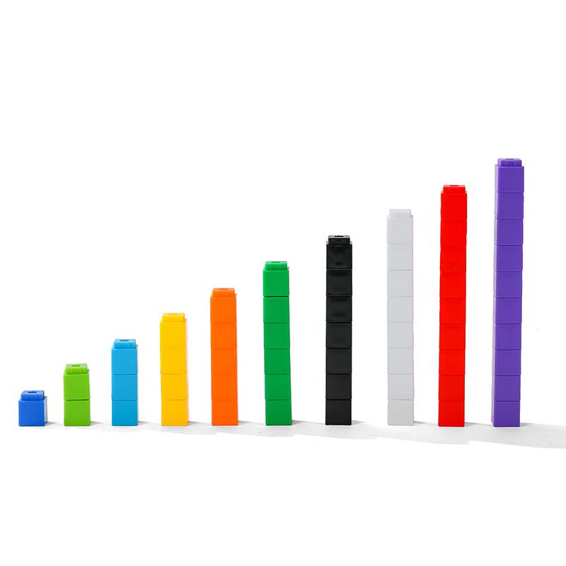 Creative Interlocking Building Blocks - Educational Math Cubes for Early Learning