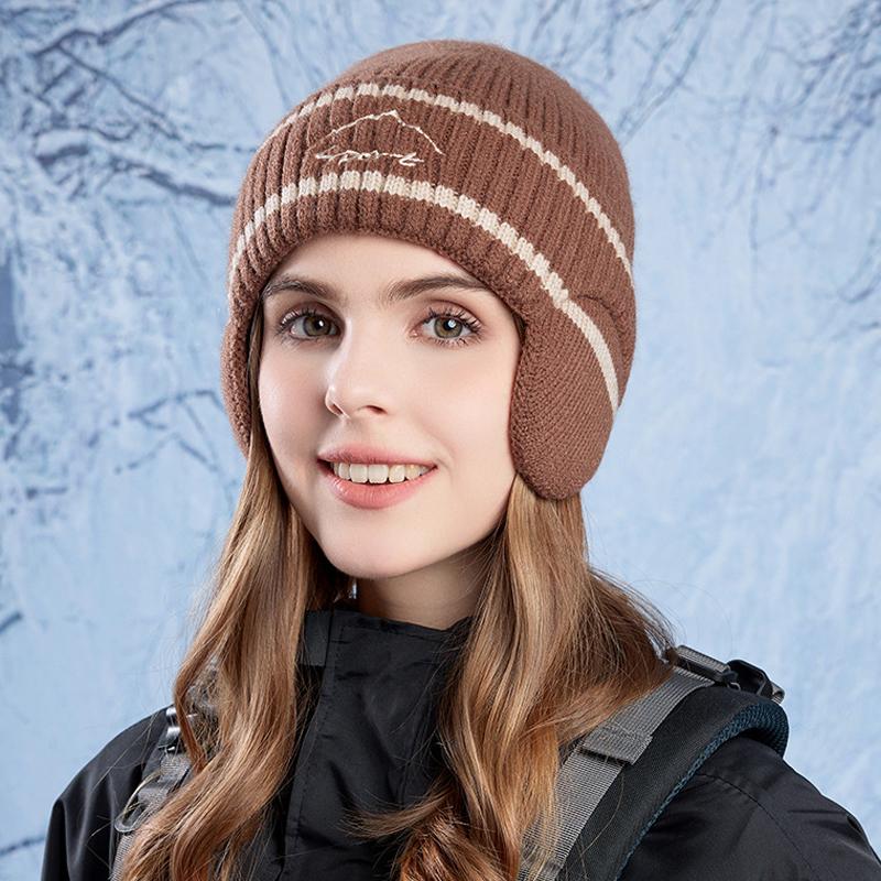 Зимняя вязаная шапка для защиты ушей — фото 6