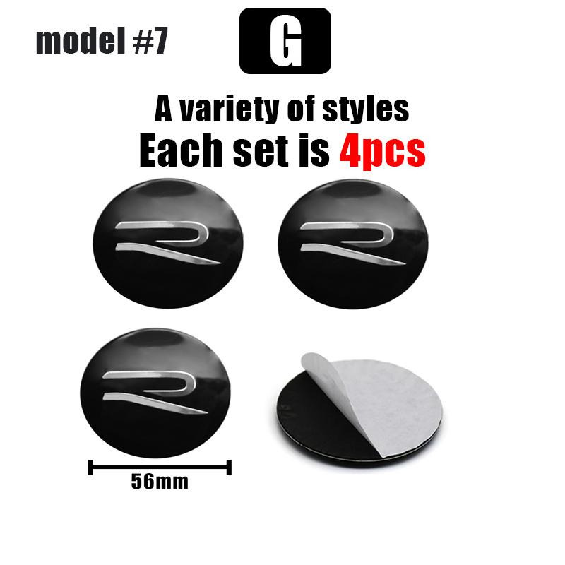 For VW VOLKSWAGEN New 4Pcs VW Hub Caps 56mm 60mm Car Wheel Center Wheel Caps Stickers For Volkswagen R Golf 4 Motion GTI Polo To