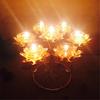 Butter Lamp Holder Coppers Candlestick Candle Holder Seven Lamp Holder Lotuses Buddhas Lamp Base