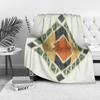 Vintage Ethnic Geometric Kilim Tribal Distressed Woven Throw Blanket Bedspread Sofa Cover
