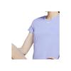 Nike One Quick-Dry Slim Fit Solid Color Casual Printed Sports Round Neck Short Sleeve T-Shirt Women Tops Purple DD0627-569