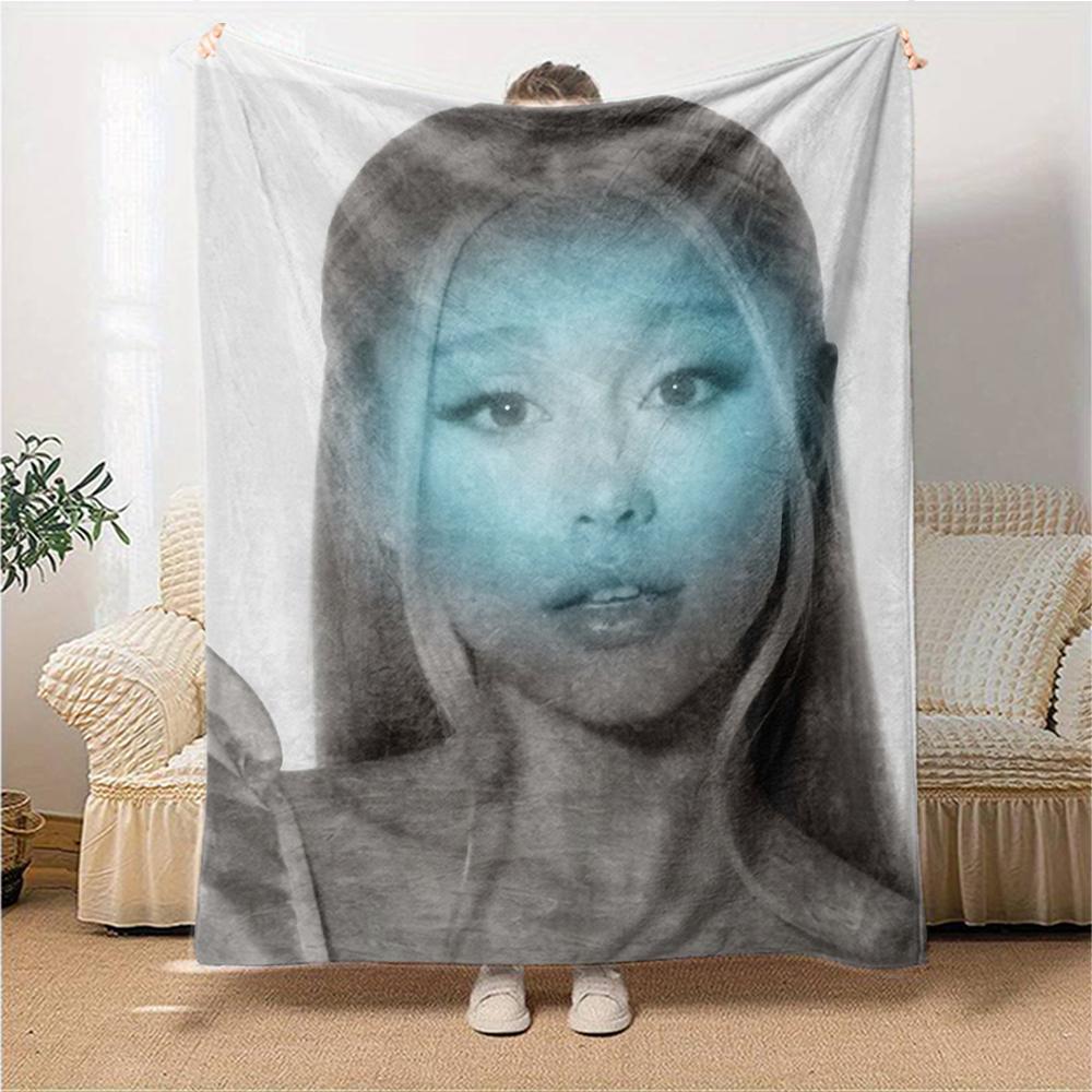 Abstract Fashion Portrait Blanket Soft Throw Blanket For Home Bedroom Bed Sofa Travel Office Solid Christmas Blanket