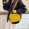 Nylon Small Crossbody Bag For Women With Zipper Closure And Inner Pouch For Daily Use