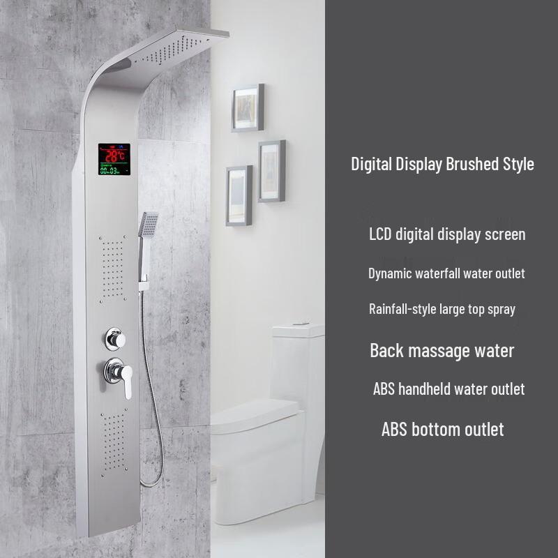 TLXT Smidig Digital Display Duschpanel i Europeisk Stil