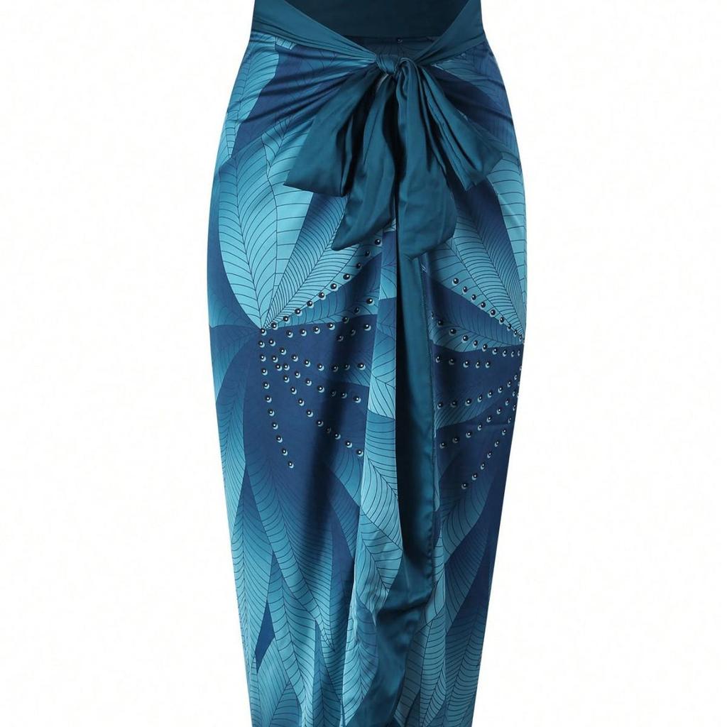 Women's High-End Fashion Two-Piece & Veil Swimsuit: Sexy, Slim, One-Piece Look, Perfect for Beach Vacations