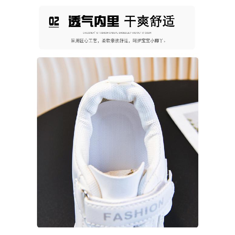 Dětské bílé boty Jarní a podzimní Nové Měkká podrážka Nízké Jednoduché boty Dívčí boty Střední a Velké Dětské Ležérní Tenisky Chlapecké boty