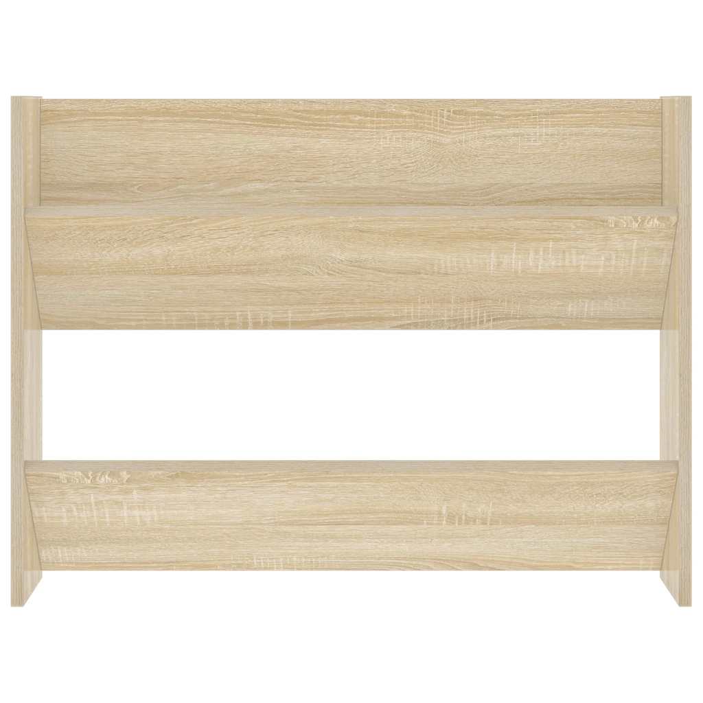 Wall Mounted Shoe Cabinet in Sonoma Oak 80 x 18 x 60 cm Particleboard