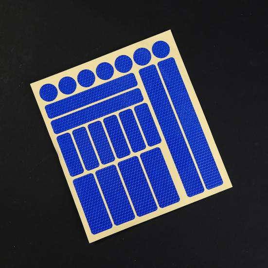 Fahrrad-Warnaufkleber, praktisch, selbstklebend, Wabengittermuster, Fahrrad-Reflektorstreifen, Autozubehör