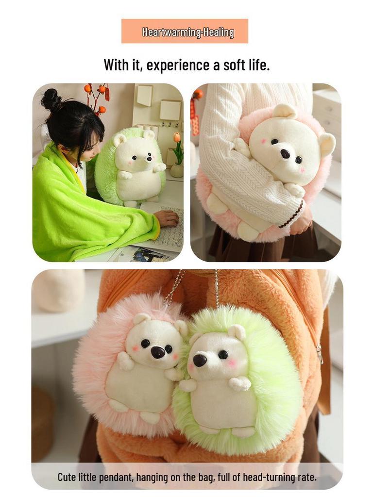 Cute Hedgehog Plush Toy & Soothing Pillow Doll - Perfect Birthday Gift