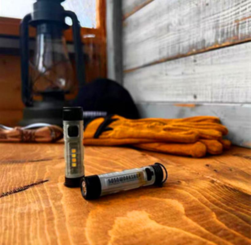 Compact LED Keychain Flashlight: Multi-functional, Long Battery Life for Outdoor and Emergency Use