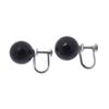 Natural Jet Earring Set Necklace 14 white gold 32.1g Women Used