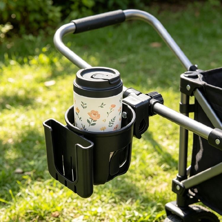 Water Bottles Holders For Infant Strollers With Quick Installation & Safely Grip Design Baby Carriages Cup Mount Bracket