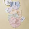 Fentengan 5 Pieces of 100% Cotton Antibacterial Crotch, Comfortable Hip Hugging, Breathable Underwear, Women's Underwear, Women's Underwear