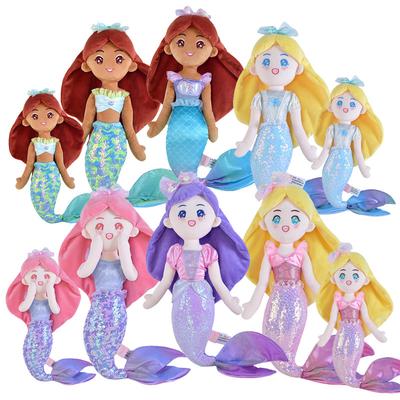 New Mermaid Princess Cloth Doll Pillow Girl Doll Plush Toy Gift Sleeping Doll