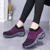 Women's Shoes Breathable Women's Sneakers Comfortable Thick Soled Tennis Sliding Sleeve Walking Shoes Anti Slip Running Shoes