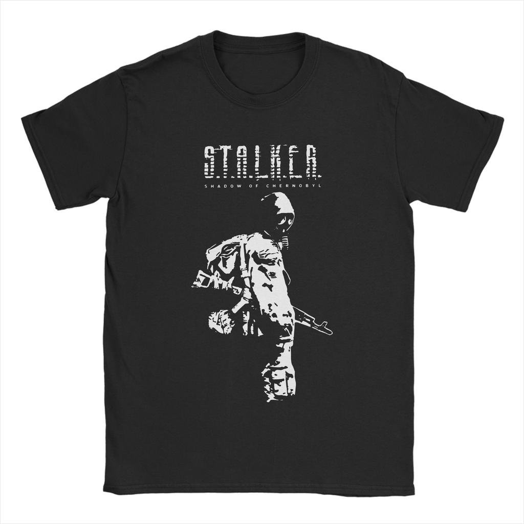 Originelles Fisch Aus dem Wasser T-Shirt Für Unisex Damen Rundhals Kurzarm Oberteile Stalker 2 Baumwolle Sommer Oberteile Hemden