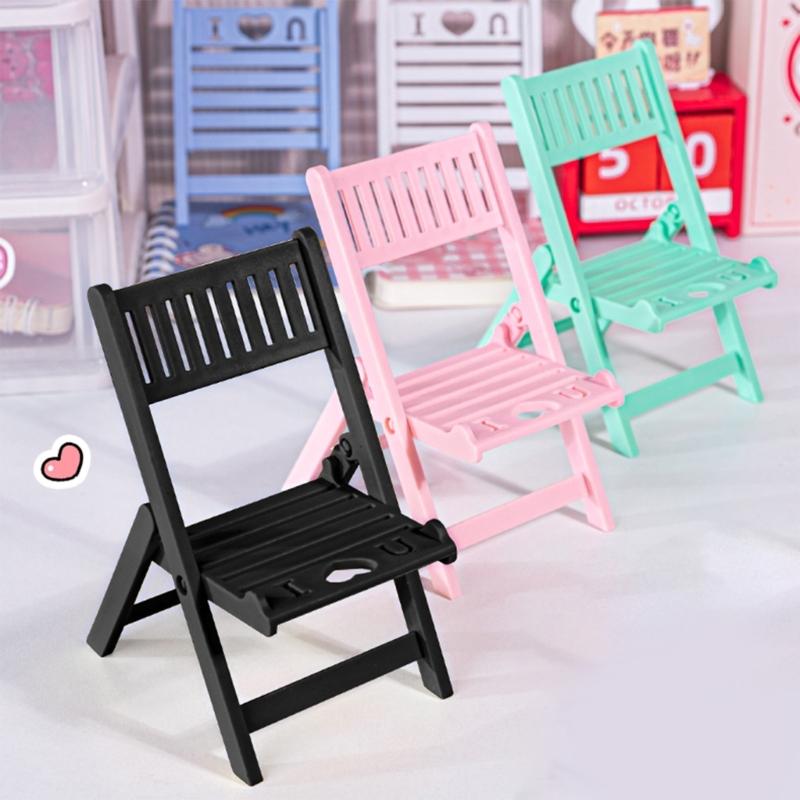Foldable Phone Stand for Desk Chair Shape Cellphone Holder Portable Cellphone Cradle Desktop Dock Universal