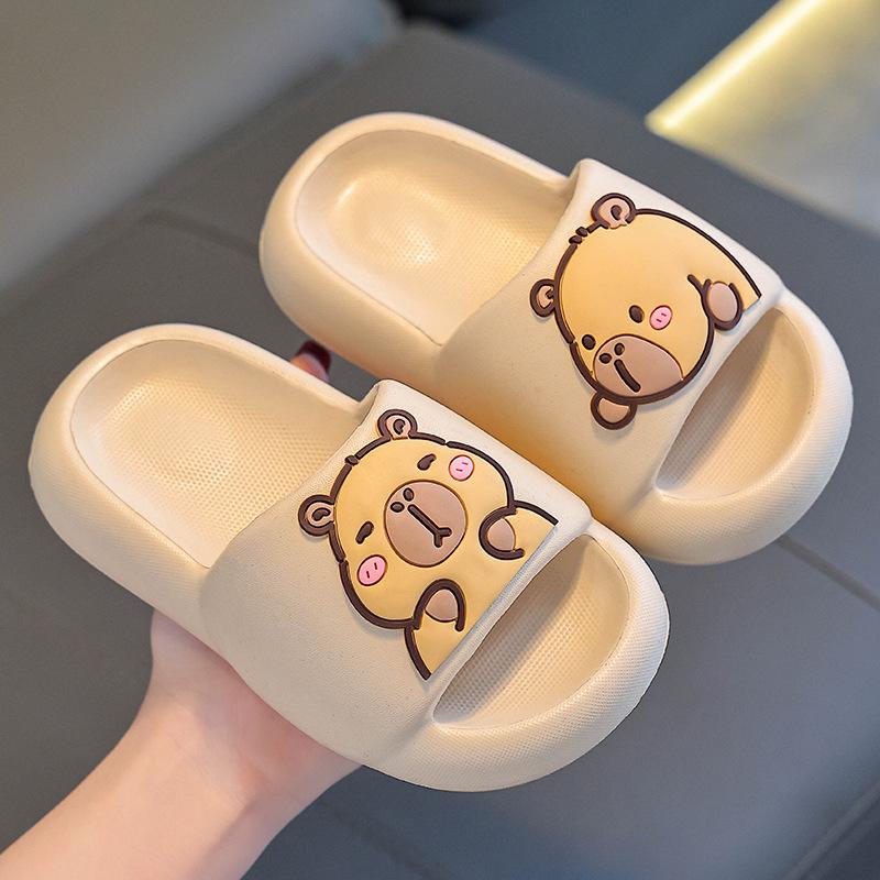 Kapibara Children's Summer New Indoor Bath Non-Slip Soft Feel Parent-Child Big Kids Slippers