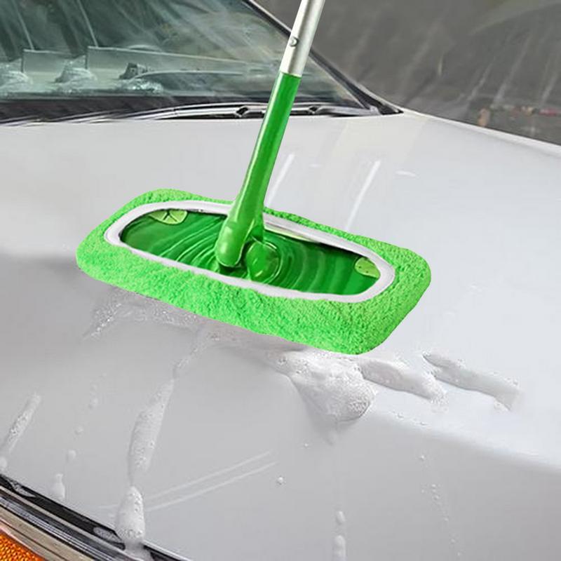 Thickened Elastic Band Flat Mop Cloth Microfiber Replacement Rotary Mop Cleaning Pad for Bathroom Kitchen Home Cleaning Tool