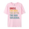 Vintage Fun Uncle Man Myth Bad Influence Funny Mens TShirts New Year Creative