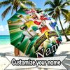 Custom Name Personalized Mighty Morphin Power Rangers Print Umbrella, Auto Open Close, 8‑Rib Sturdy Frame, Commute Camping Hiking Use, Birthday Gift