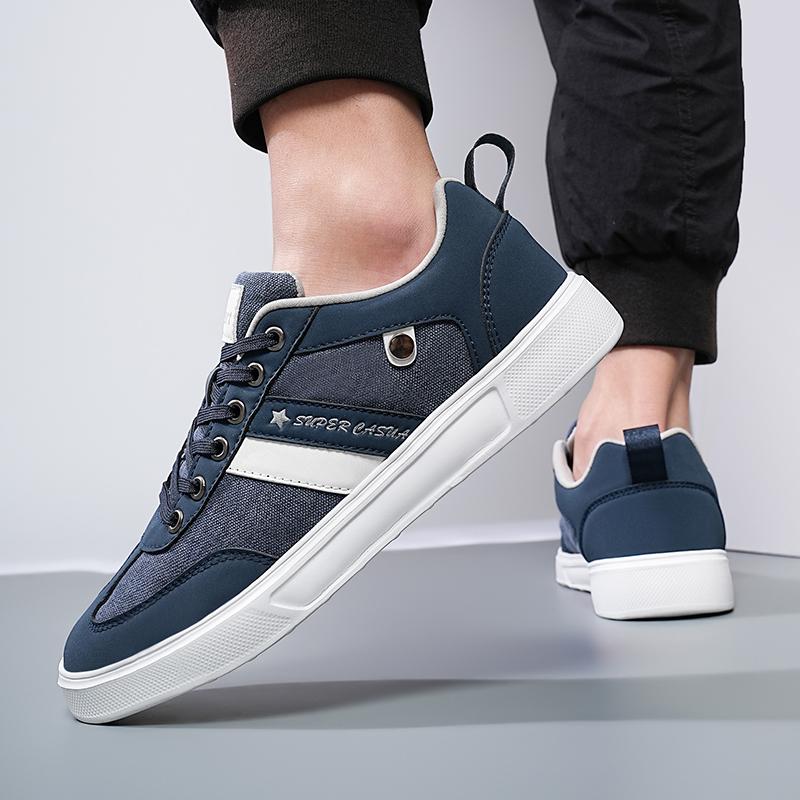 Men Sneakers Students Blue Skateboard Shoes Casual Green Fashion Shoes Plus Size