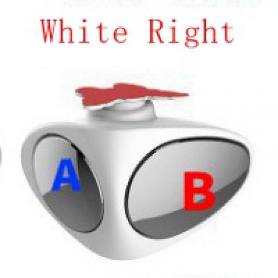 

1 шт., универсальное автомобильное зеркало для слепых зон, регулируемое автомобильное внешнее зеркало заднего вида, выпуклые парковочные зеркала заднего вида white right