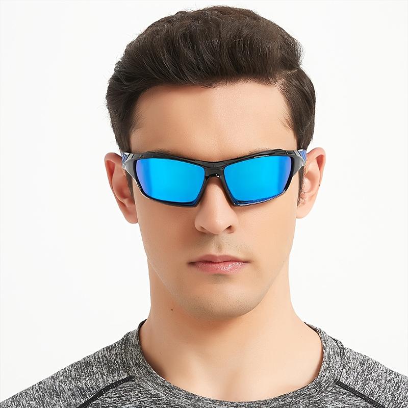 1Pc Colorful Lenses Outdoor Equipment Uv Protection Sunglasses Driving Sunglasses Suitable For Sports Fashionable Glasses Hiking