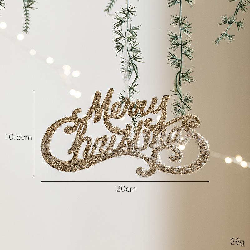 Hot-Selling Merry Christmas Letter Pendant Wreath - Creative DIY Tree Ornament