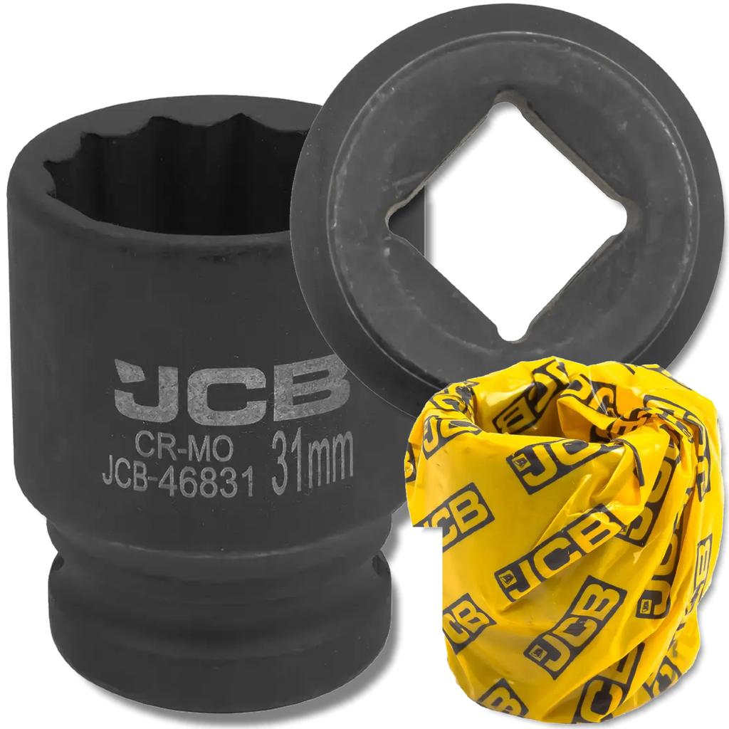JCB Impact Socket 3/4" 31mm 12-point Cr-Mo Socket Wrench