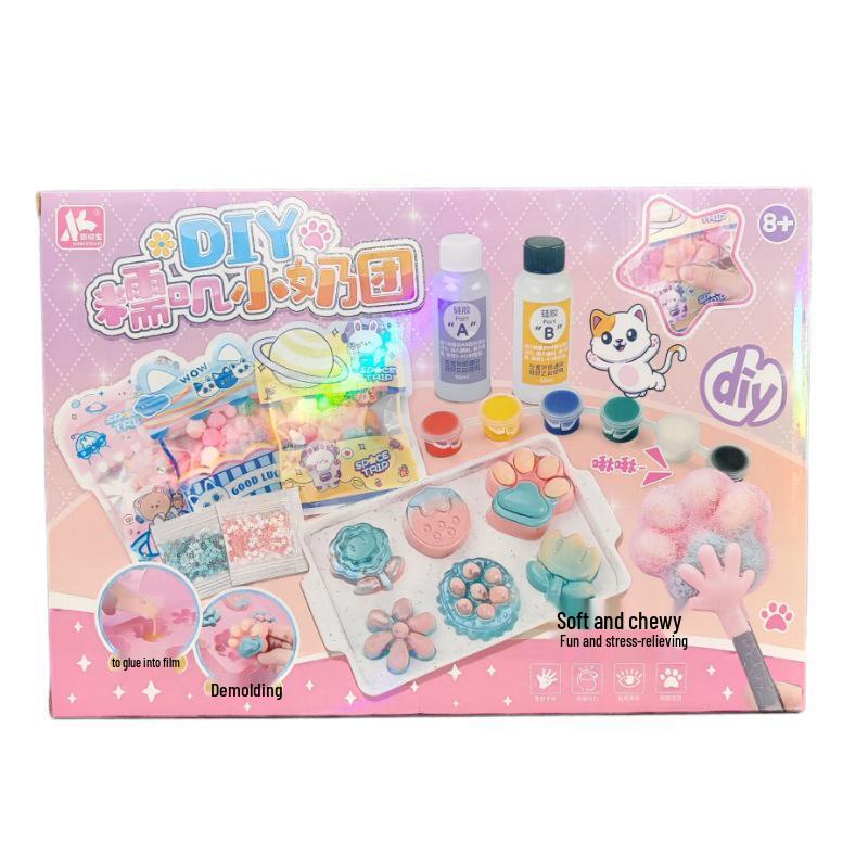 DIY Creative Glutinous Dumpling Decompression Squeeze Toy - Educational Gift for Girls