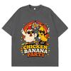 Chicken Banana Party Funny Meme T Shirt Unisex Unisex Fashion Clothing Tshirts Summer Shortsleeved Loose Casual Cotton Tshirts
