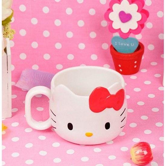 Skater Die-Cut Mug Cup 240ml Hello Kitty Sanrio KD1